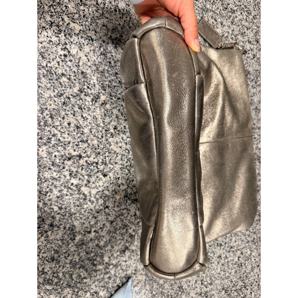 Coach Metallic Leather Shoulder Ba - Picture 7 of 11